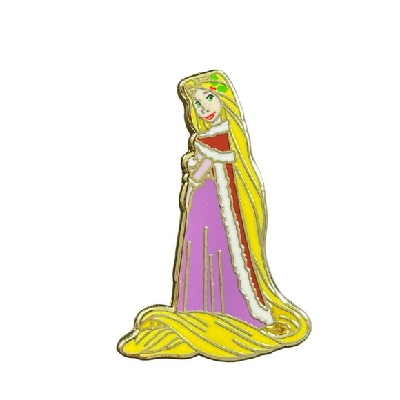 Disneyland Rapunzel Princess Trading Pin Tangled Christmas Lapel Pin Brooch Gift - Picture 1 of 11